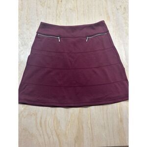Athleta Maroon Burgundy M Skirt Mini Sport